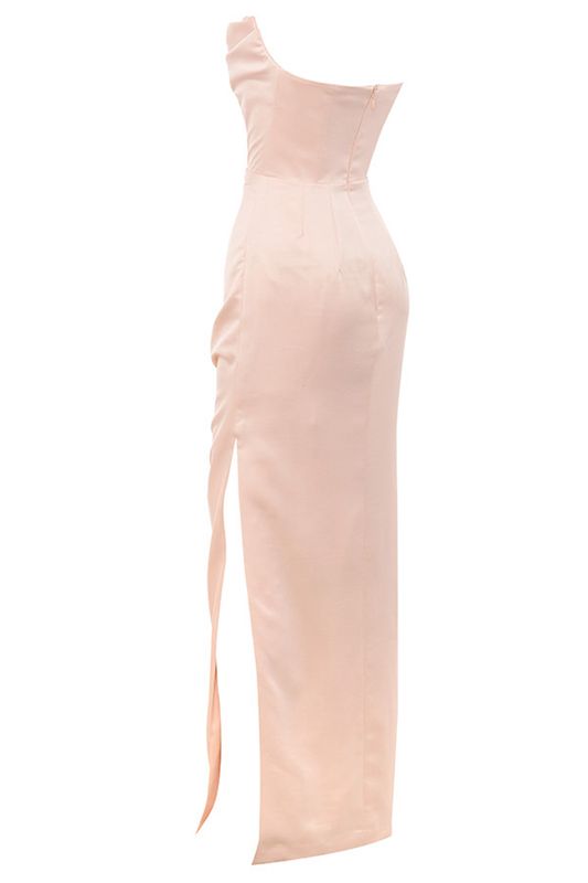 Vestidos House Of Cb Satin Strapless Gown Rosa | OXP-486390